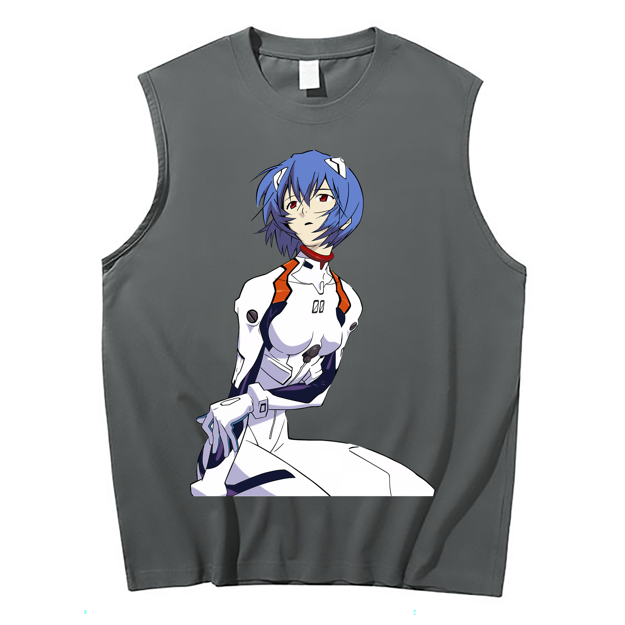 （画像用） EVA 新世紀エヴァンゲリオン コットン100％タンクトップ（フロントプリント）